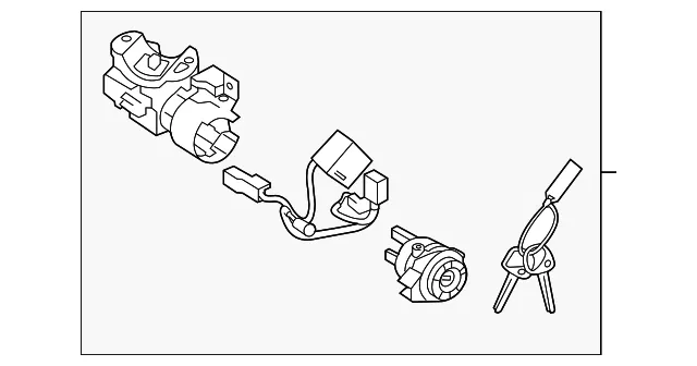 Ignition Assembly - Kia (81900 2TD00) - view 2
